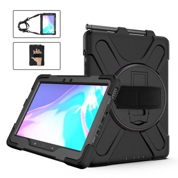 Galaxy Tab Active5  Pro/Active4 Pro/Active Pro  CHICAGO Full Body Defender with built-in screen protector. Black