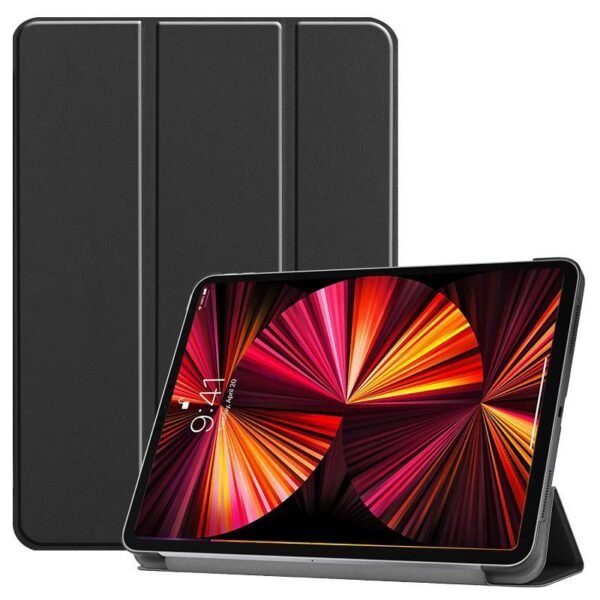 Cover for iPad Pro 11" 1,2,3  Gen. 2018-2021 for iPad Pro  11inch 1/2/3 Gen (2018-2021) Tri-fold Caster Hard Shell Cover with Auto Wake