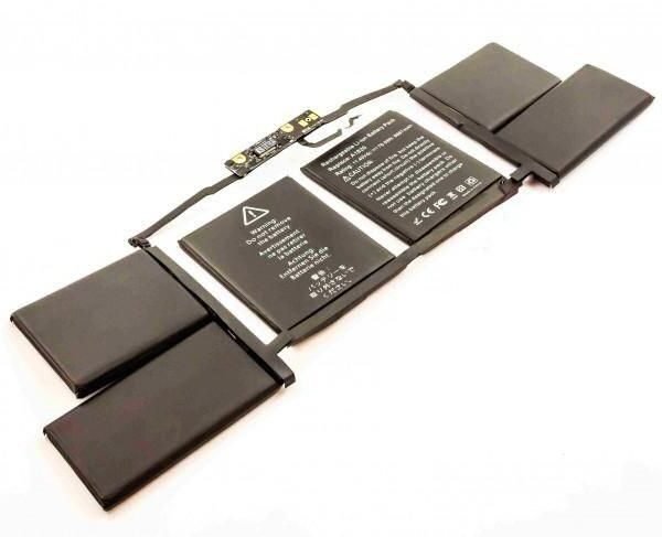 Laptop Battery for Apple  76.00Wh 11.4V 6660mAh 76Wh  Li-Pol 11.4V 6.7Ah Macbook Pro 15" A1707 (Retina, 2016)