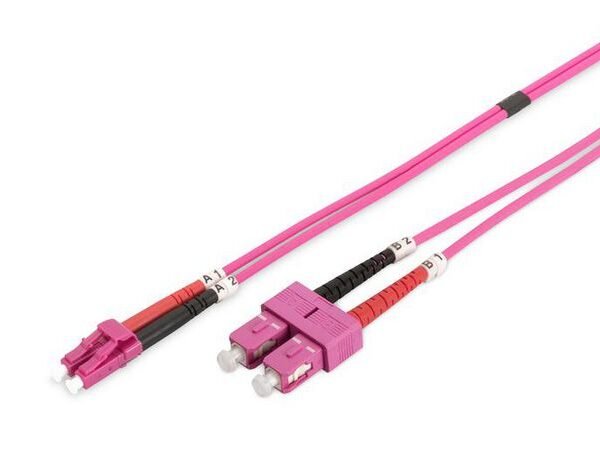SC-LC Multi mode Duplex OM4  50/125 LSZH 2m Fibre Patch  Cable