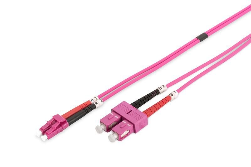 Img_28102185.jpg SC-LC Multi mode Duplex OM4 50/125 LSZH 2m Fibre Patch Cable - Image 1