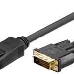 DisplayPort to DVI-D Cable 2m DP v1.2- DVI-D 24+1,  Dual-Link OD: 6.0mm, supports resolution up to 1920 x 1080P