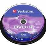 DVD+R  16X 4.7GB Branded Matt Silver,10 Pack