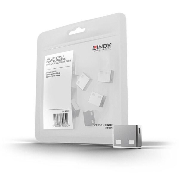 USB Port Blocker White 10 pcs no key
