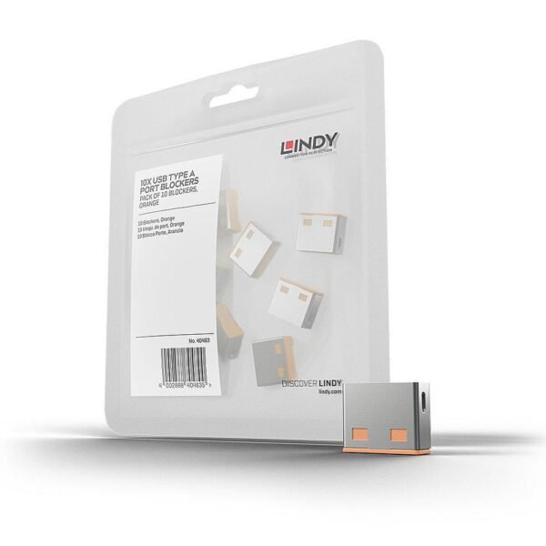 USB Port Blocker (without key) 10pack Orange