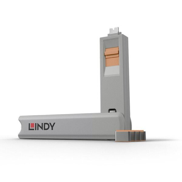Port blocker key Grey, Orange  4 pc(s) 40428, Port blocker  key, Grey, Orange, 4 pc(s)