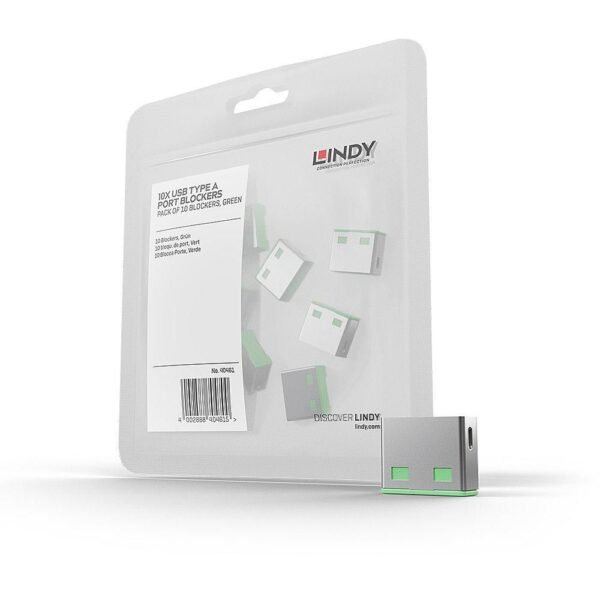 USB Port Blocker Green 10pcs No key