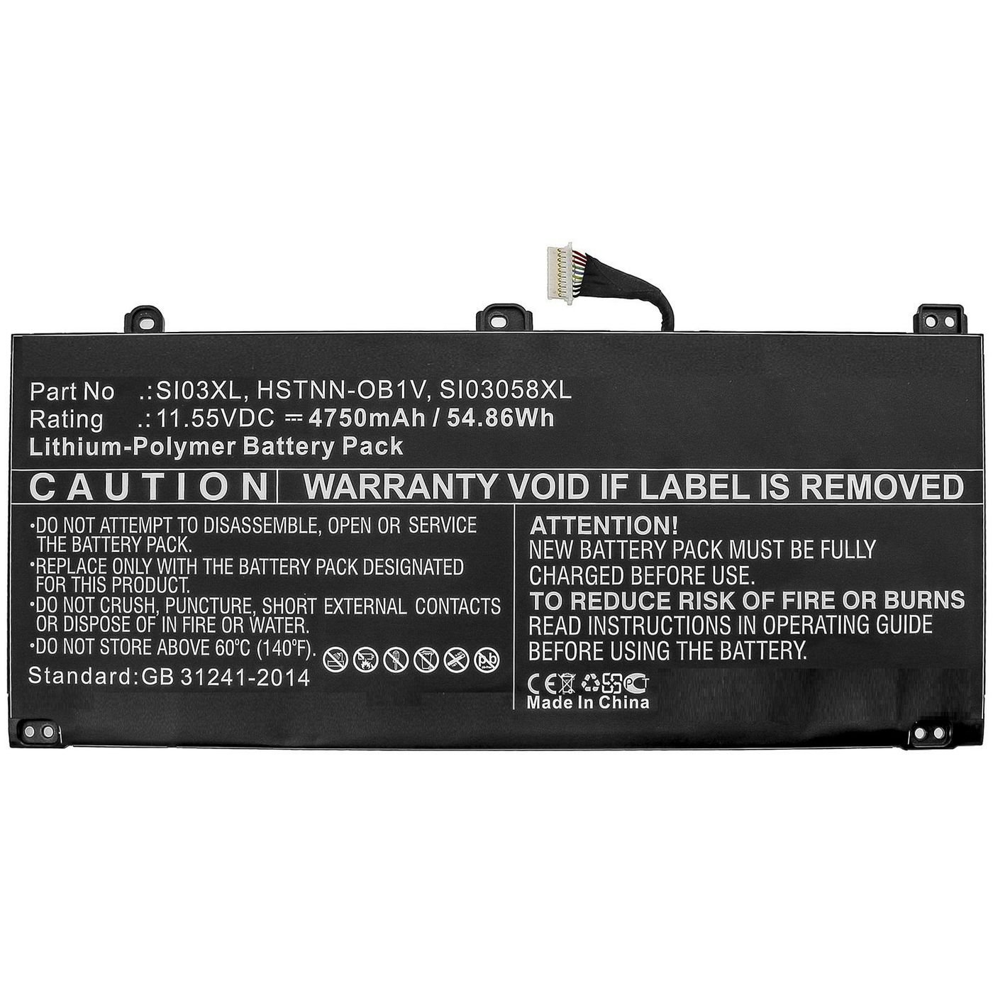 Img_28364677.jpg Laptop Battery for HP 54.86Wh 11.55V 4750mAh 54.86Wh Li-Polymer 11.55V 4750mAh for HP Chromebook 14B - Image 1
