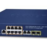 IPv4/IPv6, 8-Port Managed  802.3at POE+ Gigabit Ethernet  Switch  +  2-Port 10/100/1000Mbps RJ45 + 2-Port 100/1000X SFP
