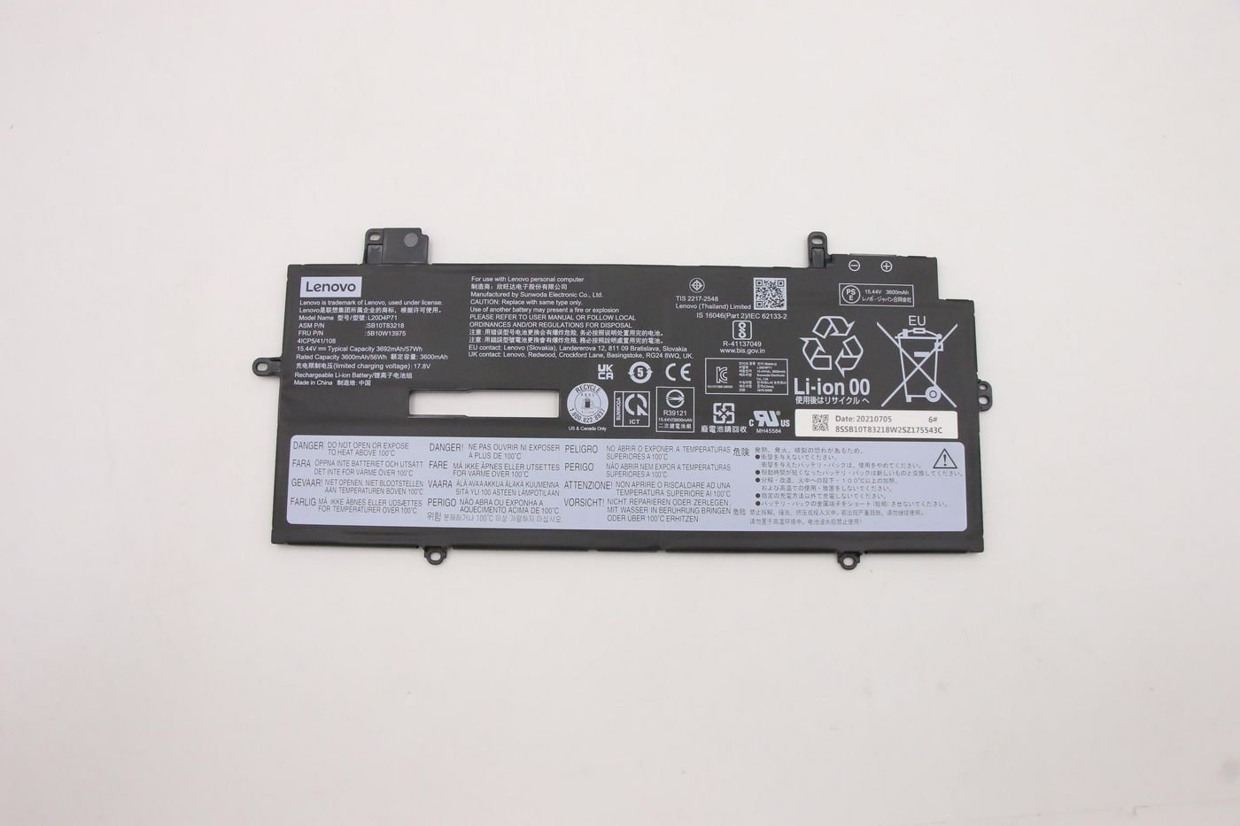 Img_28411942.jpg 57Wh internal lithium-ion battery for Lenovo ThinkPad X1 Carbon and Yoga - Image 1