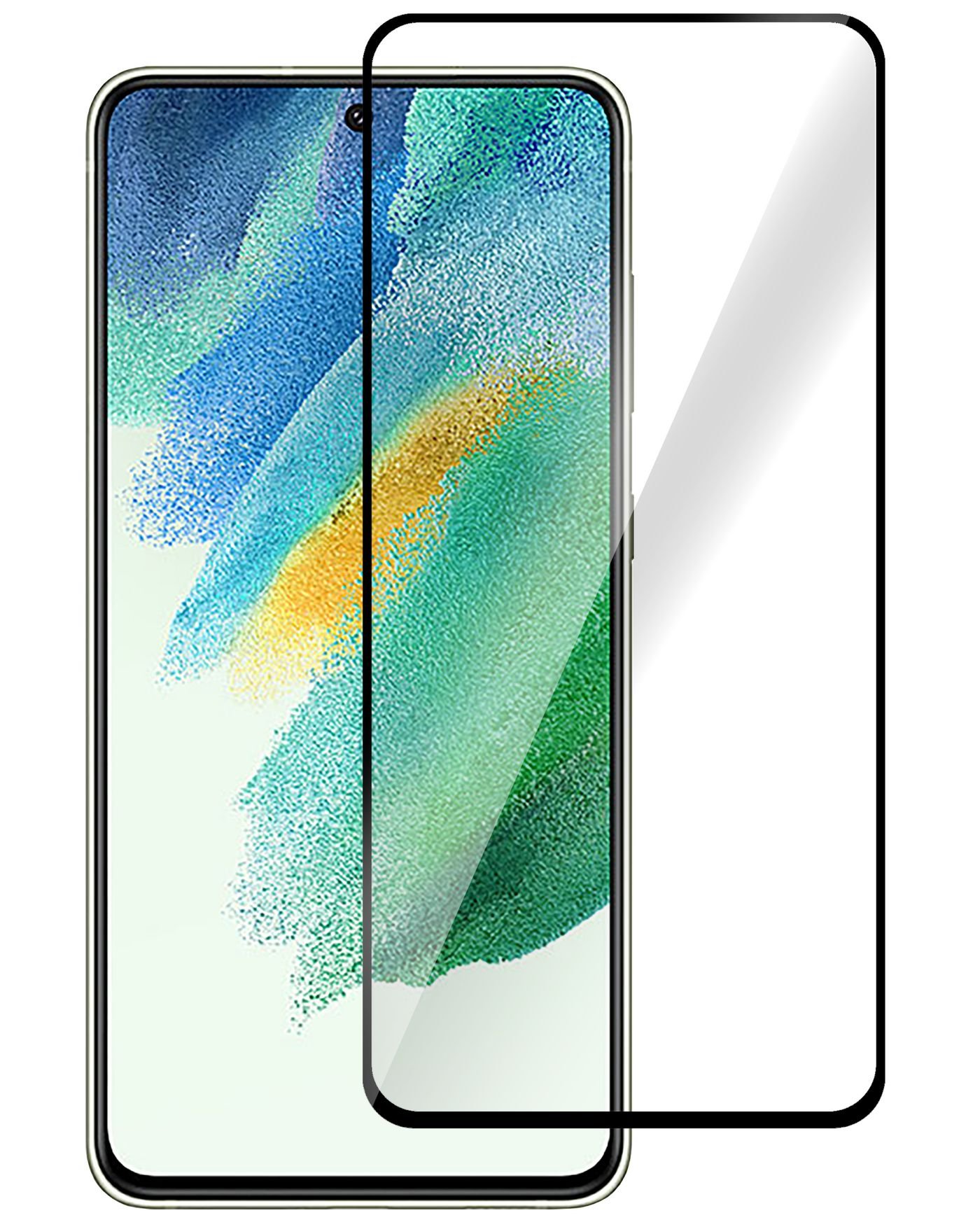 Img_28484057.jpg Samsung Galaxy S21 FE 5G Screen Protector. Full Cover Tempered Glass. Titan Shield - Image 1
