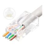 RJ45 UTP plug Cat6 for  AWG23-24 stranded/solid  conductor Easy-Connect 50 pcs box