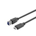 USB-C male - B male Cable 5m  Black .