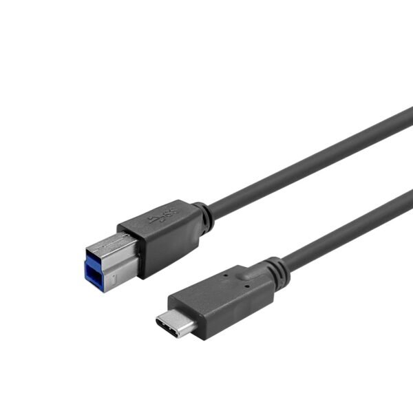 USB-C male - B male Cable 20m  Black .