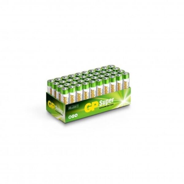Super Alkaline 24A/LR03  Single-use battery AAA GP  Batteries Super Alkaline 24A/LR03, Single-use battery, AAA, Alkaline, 1.5 V, 40