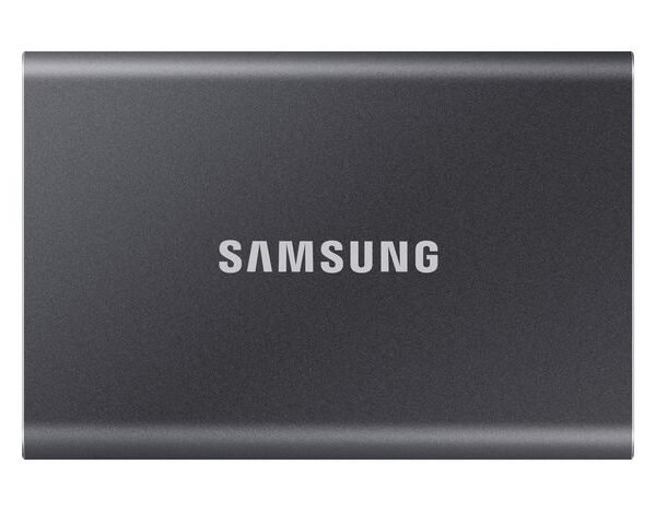 Portable SSD T7 1000 GB Grey Samsung Portable SSD T7, 1000  GB, USB Type-C, 3.2 Gen 2 (3.1 Gen 2), 1050 MB/s, Password protection, Grey