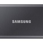 Portable SSD T7 1000 GB Grey Samsung Portable SSD T7, 1000  GB, USB Type-C, 3.2 Gen 2 (3.1 Gen 2), 1050 MB/s, Password protection, Grey