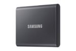 Portable SSD T7 1000 GB Grey Samsung Portable SSD T7, 1000  GB, USB Type-C, 3.2 Gen 2 (3.1 Gen 2), 1050 MB/s, Password protection, Grey - Image 3