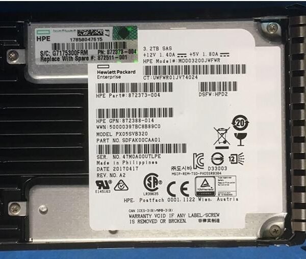 SSD 3.2TB 12G SFF SAS MU SC