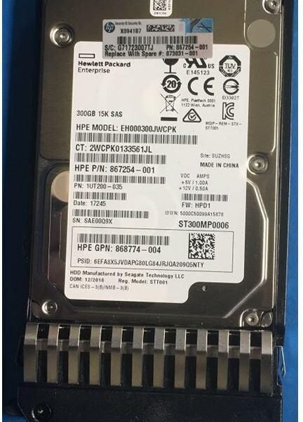 HDD 300GB 12G 15K SFF SAS