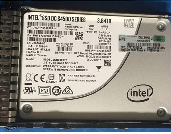 SSD 3.84TB 6G SFF SATA RI SC DS