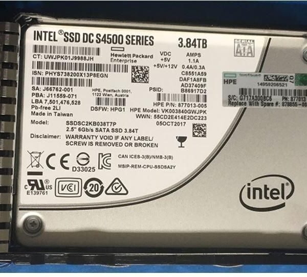 SSD 3.84TB 6G SFF SATA RI SC DS