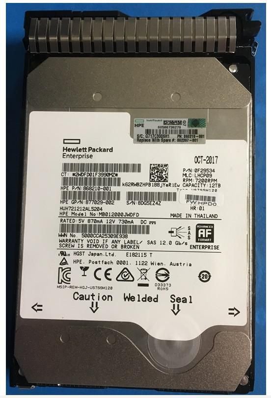 Img_28687651-1 DRV HDD 12TB 7.2K LFF SAS SC HE DS - Image 1