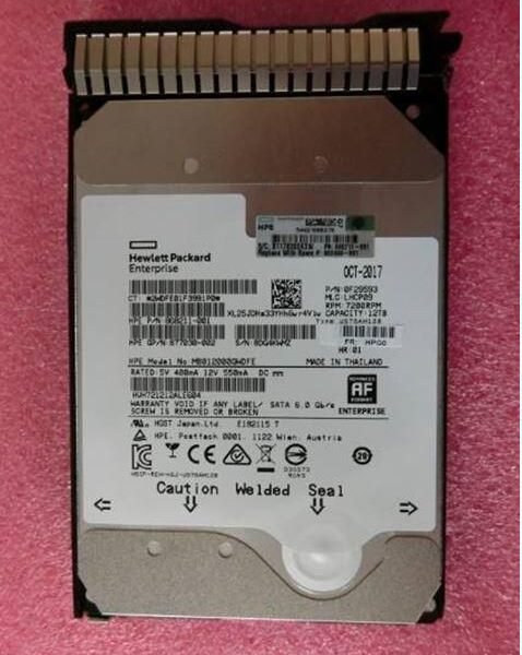 DRV HDD 12TB 7.2K LFF SATA SC HE DS