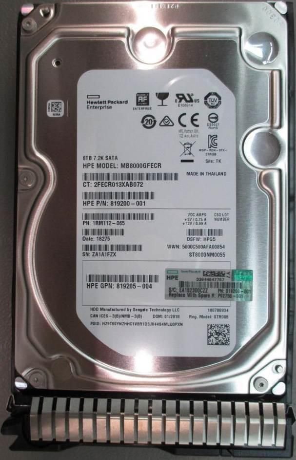 Img_28688650-1 DRV HDD 8TB 7.2K LFF 512E DS SC SPCL - Image 1