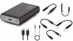 USB-C PD65W Power bank 20.000  mAh W126091221, Black, with 7  different connectors for Mobile phone/Smartphone, Portable speaker, Smartwatch,