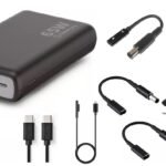 USB-C PD65W Power bank 20.000  mAh W126091221, Black, with 7  different connectors for Mobile phone/Smartphone, Portable speaker, Smartwatch,