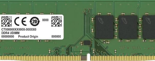CT16G4DFRA32A memory module  16 GB 1 x 16 GB DDR4 3200 MHz  Crucial CT16G4DFRA32A, 16 GB, 1 x 16 GB, DDR4, 3200 MHz