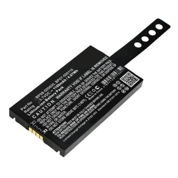Battery 4.07Wh Li-ion 3.7V  1100mAh Black for Datalogic  Barcode Scanner 4.07Wh Li-ion 3.7V 1100mAh Black for  Memor NFP