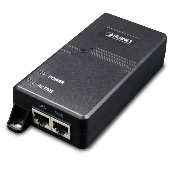 Single Port 10/100/1000Mbps Ultra POE Injector (60 Watts) - w/internal power