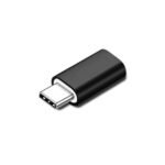 Lightning-USB-C Adapter, Black Support Charging and sync up  to 5V 2.4A