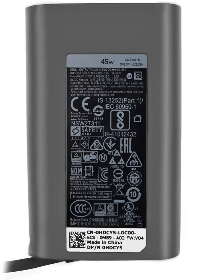 Img_29190671.jpg AC Adapter, 45W, 19.5V, 3 Pin, Type C, C6 Power Cord (not incl.), PD2.1 - Image 1