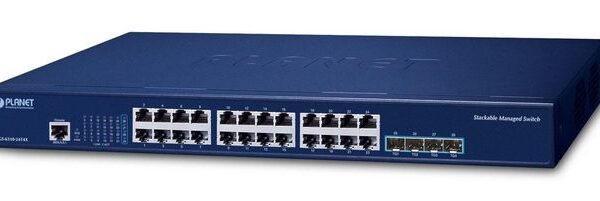 Layer 3 24-Port 10/100/1000T  + 4-Port 10G SFP+ Stackable  Managed Switch