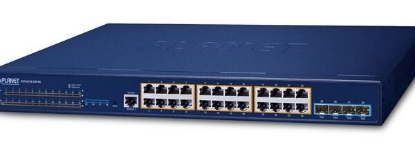 Layer 3 24-Port 10/100/1000T  802.3at PoE + 4-Port 10G SFP+  Stackable Managed Switch