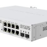Cloud Smart Switch  610-8P-2S+IN with 8 x Gigabit   802.3af/at PoE-out ports, 2 x SFP+ cages, SwOS, desktop case, PSU