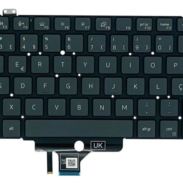 Internal backlit keyboard, 80  keys, Portuguese layout