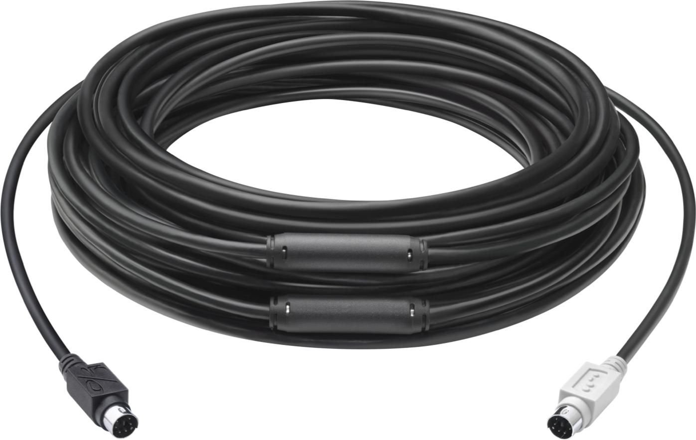 Img_29477182.jpg GROUP extended cable 15m. 6-p Mini-DIN 6-P Mini-DIN Black PS/2 cable - Image 1