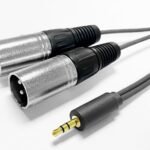 3.5MM CABLE to 2 x XLR male  15m