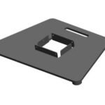Wallaby Self-Service Floor  Base  - Black/Silver -  Wallaby, black/Silver requires floor top E796965 for complete self-service