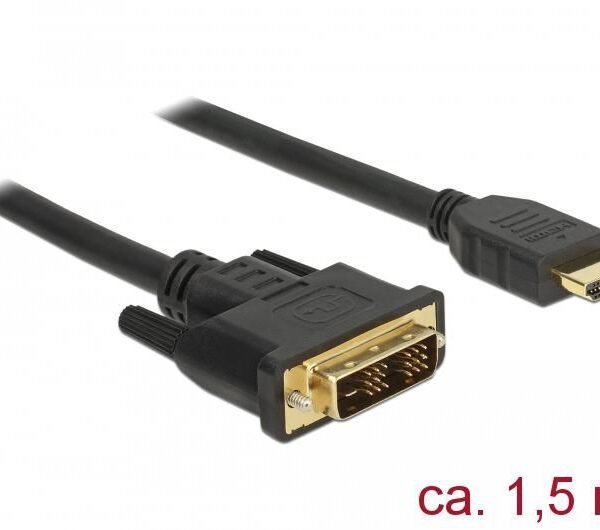 Cable DVI 18+1 male <gt/>  HDMI-A male 1.5 m - black