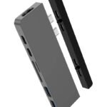 DUO 7-in-2 MacBook Pro Hub  (G), Gray
