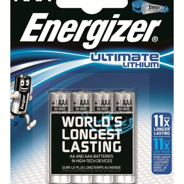 1x4 ENERGIZER Ultimate Lithium Micro AAA LR 03 1,5V