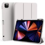 iPad Pro 12.9 2022/2021 MIAMI  Pencil Case. Grey PU leather  front with soft TPU back. Pencil slot for charging in cover - Image 3