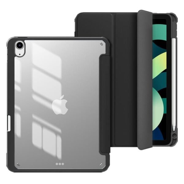 iPad 11th/10th gen NEW YORK  Mirror Pencil Case. Black  front/Transparent back. Corner protection