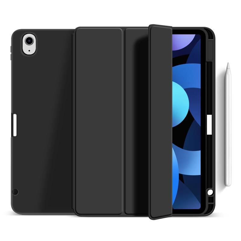 Img_29870271.jpg iPad Air 5/4 10.9 MIAMI Pencil Case. Black PU leather front with soft TPU back. Pencil slot for charging in cover - Image 1