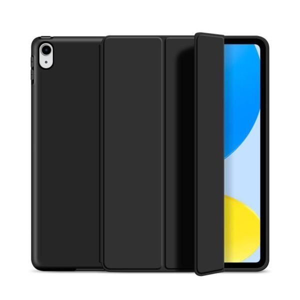 iPad iPad 11th/10th gen  DENVER Folio Case. Black PU  leather front with soft TPU back